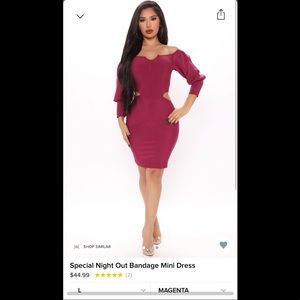 Night Out Bandage Dress